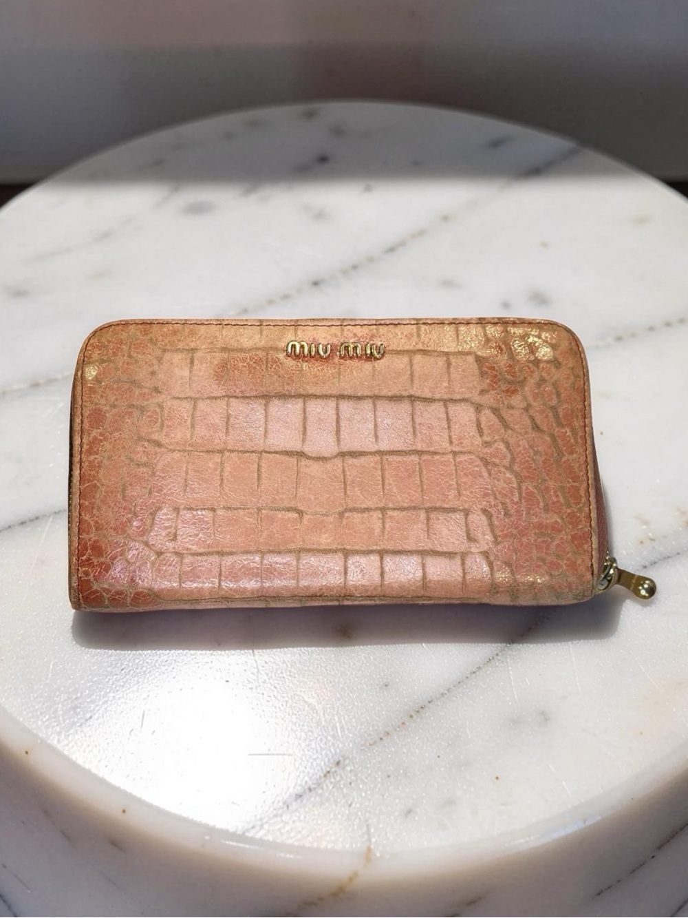 Vintage MIU MIU Exotic Zip Long Wallet - exotic - Authentic Luxury